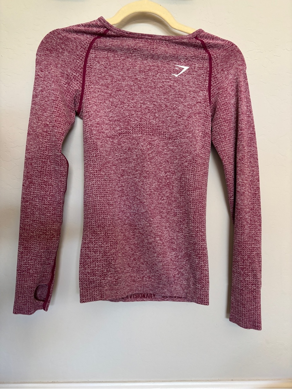 Gymshark Long Sleeve Seamless Top - Raspberry